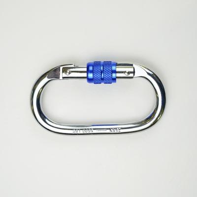 China High strength mountaineering carabiner stainless steel hooks for fall protection, metal parts for sale