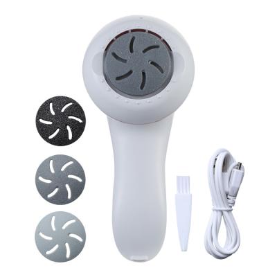 China Portable ABS USB Rechargeable Foot File Pedicure Tools Electric Foot Grinder Callus Remover for sale