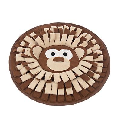 China Small Dog Puzzle Slow Food Training Mat Monkey Sniffing Mat Snuff Viable Top Selling Mat With High Quality for sale