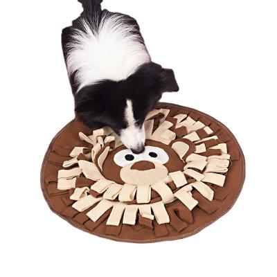 China Viable Small Dog Puzzle Slow Food Training Mat Dog Accessories Pets Dogs Accessories Monkey Sniffing Mat for sale