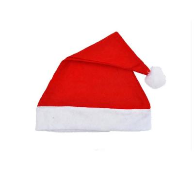 China Felt Red Hats Nonwoven Fabric Felt Christmas Santa Claus Hat Christmas Decoration 2016 Hot Christmas Gift for sale