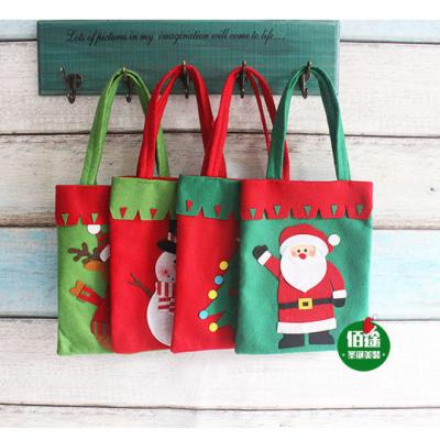 China 2019 Eco - Friendly Wholesale Decorative Christmas Felt Christmas Gift Bag for sale