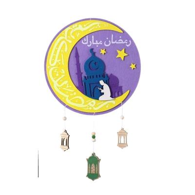 China Factory Hot Selling Durable Felt Hanging Hanging Muslim Home Decoration Ramadan Decoration For Home Islamic for sale