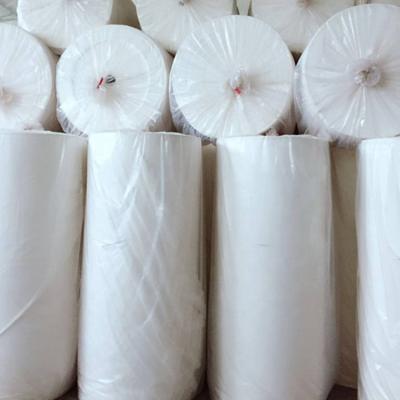 China Individually Wrapped with Stretch Film Mother Jumbo Roll Tissue Paper Rolls Toilet Paper Parent Roll for sale