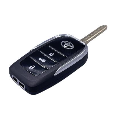 China Replace Hot Sale Black 3 Buttons Car Key Case Replacement White Toyot Transponder Key Shell Case Fob for sale