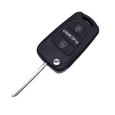 China Replace Car Key Case Ready To Board Factory Price 3 Buttons Car Key Shells And Blades For Hyundai KIA Tucson for sale