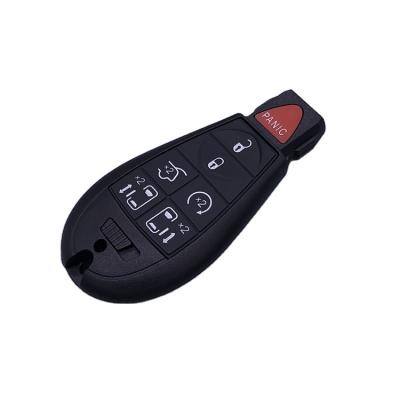 China Replace Car Key Case 6+1Buttons Remote Key Shell Fob Case For Chrysler Dodge Smart Jeep With Logo for sale