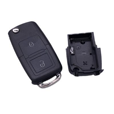 China Replace Cover Shell Auto Smart Remote Control Car Key Case Custom 2 Buttons Car Key Case For Volkswagen VW for sale