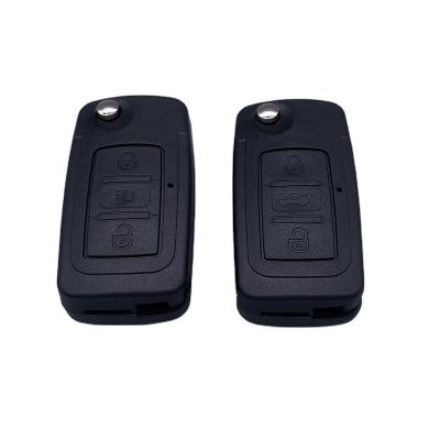 China Replace Universal Car Key Case Flip Blank 3 Button Car Key Shell Case Fob Remote Key For C50 H6 for sale