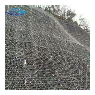 China Eco - Friendly SNS Rockfall Slope Protection Netting Stainless Steel Wire Rope Mesh Price for sale