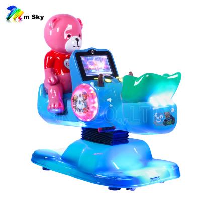 China Innotative Kiddie Rides Msky Coin Operated Kiddie Ride KA-550 Bear Seesaw Kiddie Ride Amusement Game for sale