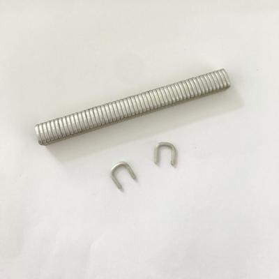 China U 711 Steel Type Aluminum Staples For Wrapping And Sealing Machine Widely Used In Supermarkets for sale