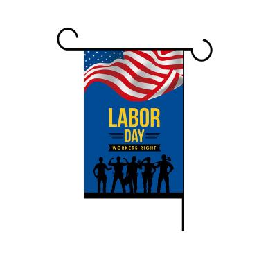 China Custom Outdoor Advertising Display Labor Day Yard Decoration Garden Banners Labor Day Decorations for sale