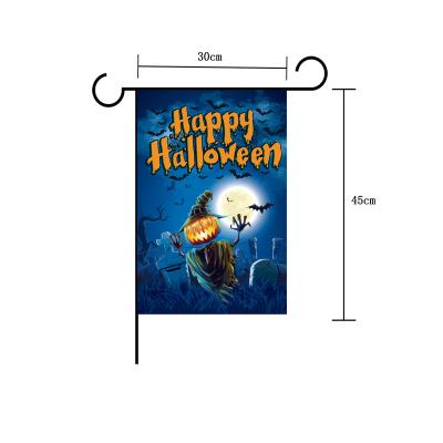 China Custom Outdoor Advertising Display Halloween Decoration Advertising Garden Flags Yard Party Decorations for sale