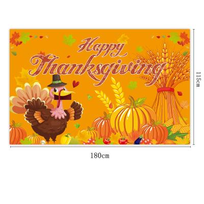 China Outdoor advertising display autumn thanksgiving decoration banner porch indoor outdoor couplet hanging flag for sale