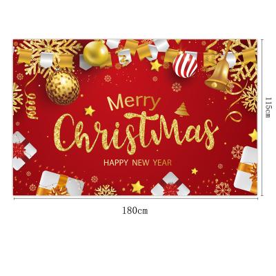 China Custom New Christmas Porch Porch Couplet Garden Decoration Banner From Outdoor Advertising Display Manufacturer Background Banner for sale