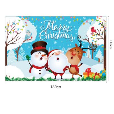 China Custom New Christmas Outdoor Advertising Display Porch Porch Couplet Garden Decoration Flag Background Banner for sale