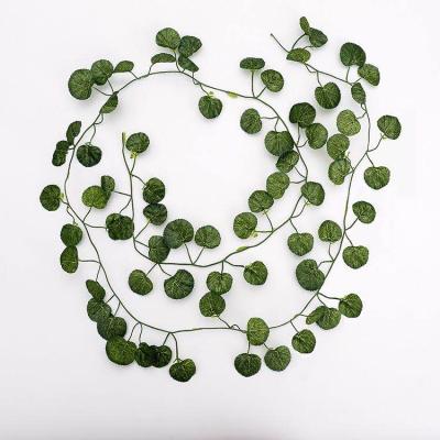 China Amazon Hot Sale 12pcs/lot Artificial Silk/Plastic Ivy Leaf Plants Vine Hanging Garland for sale