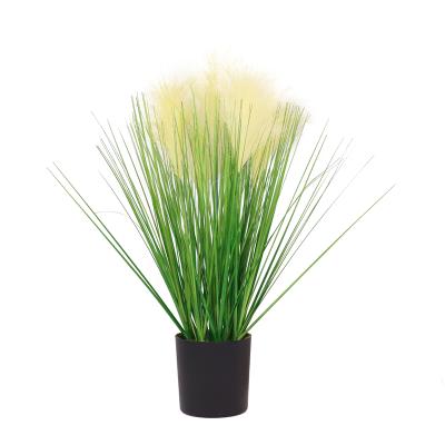 China Bonsai Home Artificial Plants Plant Ornament Wedding Farmhouse Decoration Artificial Onion Grass In Pot for sale