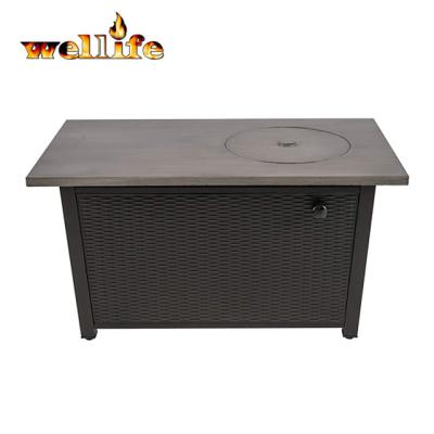 China Hot Stocked China Factory Sale MgO Round Shape Outdoor Smokeless Metal Black Rotary Ignition Fire Pit for sale