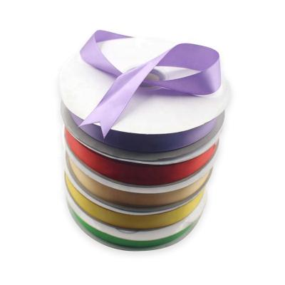 China Wholesale Hot Stamping Durable 100% Pure Silk Satin Ribbon Jacquard French Woven Ribbons for sale