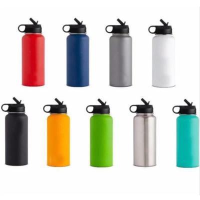 China Wholesale 18oz 32oz 48oz 64oz Double Wall Viable Vacuum Flask Insulated Stainless Steel Water Bottle With Customer Logo for sale