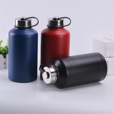 China Portable Large Capacity Insulated Fitness Sports Water Bottle Stainless Steel Vacuum Flask Viable Thermoses Customized for sale