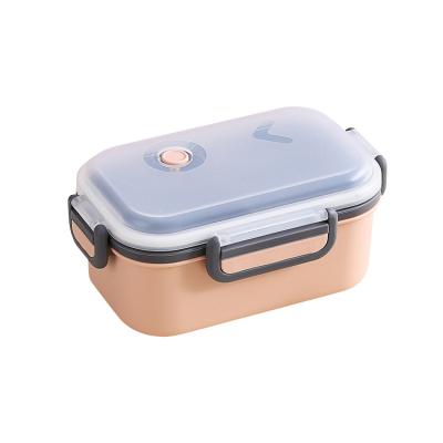 China Modern Lunch Bento Box Insulated Leakproof Plastic Container Kid Lunch Box Cartoon Kids Collapsible Food Storage Lunch Box for sale