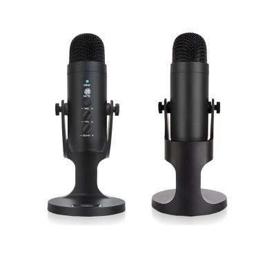 China Hot Selling USB Microphone Wired Live Stream Interview Studio Stand Condenser Gaming Microphone for sale