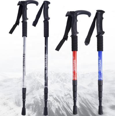 China Plastic Portable Adjustable Poles Trekking Canes Metal Sports Accessories for sale