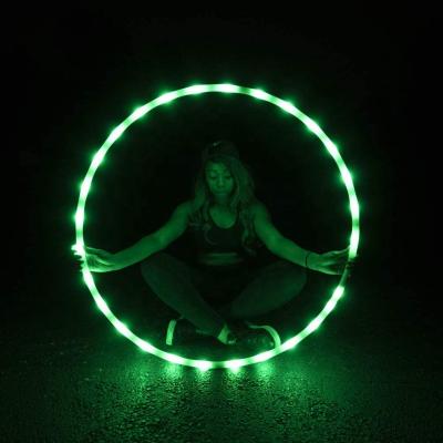 China Cheap Folding Led Segmented Light Circles Yoga Exercise Glow Rhythmic Gymnastics Polynesian Dances New for sale