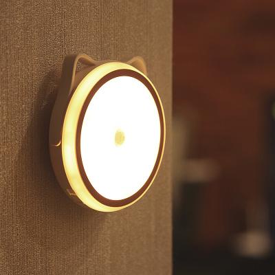 China Modern LED Night Light Battery Sensor Motion Light Night Lamp Recess Light Creative Household Items for sale