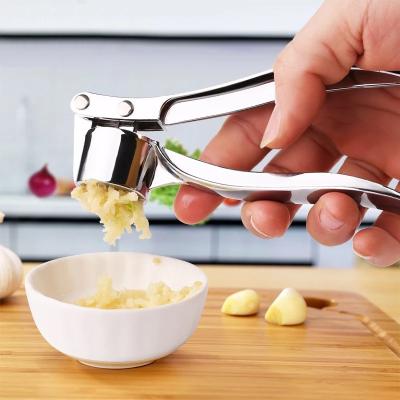 China High Quality Easy Stocked New Kitchen Instruments Zinc Alloy Garlic Press for sale