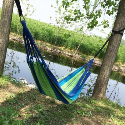 China Modern colorful outdoor camping canvas hammock for sale