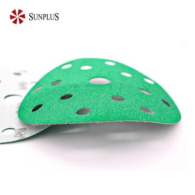 China Automotive Sandpaper Supplier SUNPLUS Automotive Abrasive Tools Auto Body Repair Sanding Green Film for sale