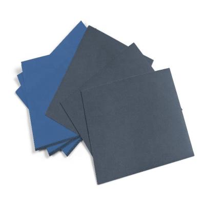 China High Performance SUNPLUS Latex Sheet Latex SUNPLUS Blue Wet Dry Sanding Waterproof Paper Carbide Silicone Abrasive Waterproof Paper for sale