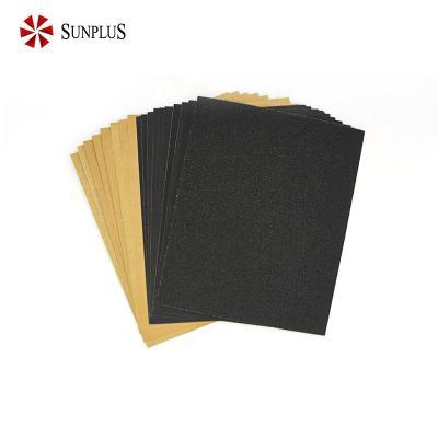 China Cheap Sunplus P60-P2000 Grit Waterproof Sandpaper Sheet Wetordry Abrasives For Automotive 230*280mm for sale