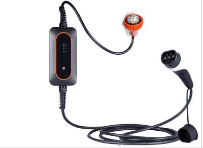 Chine Chargeur de voiture électrique portable 10A 15A Type 1 Type 2 avec écran LCD à vendre