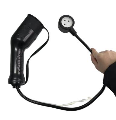 China Type 2 V2L Adapter With Israel Socket Electric Vehicle To Load Adapter With 1m 2m 5m Cable for sale