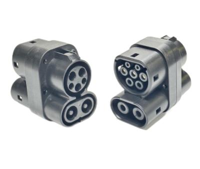 China CCS 1 To CCS 2 DC Adapter AC 63A To DC 250A Combo 1 To  Combo 2 Fast EV Charging Cable Converter for sale