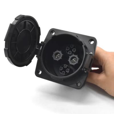 China Electric Vehicle Inlet DC CHADEMO EV Charging Accessories Socket For Nissan Leaf 125A/150A/200A for sale