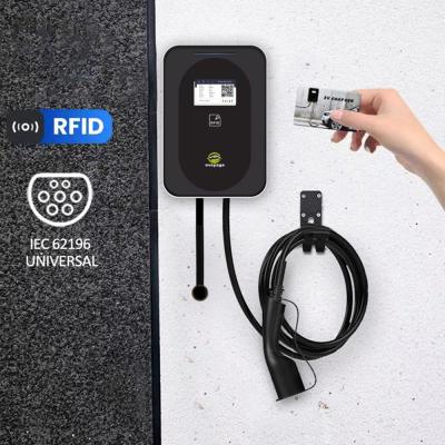 China 16A / 32A Wallbox Home EV Charging Station 22KW 11KW 7KW 1 / 3 fase IEC 62196-2 Plug Te koop