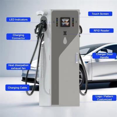 Κίνα 20kw 30kw 40kw 60kw 380V OCPP1.6J Σταθμός Dc Γρήγορος φορτιστής ηλεκτρικών αυτοκινήτων GBT CCS1 CHAdeMO CCS2 Ev Σταθμός φόρτισης προς πώληση