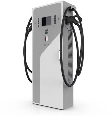 China 60kW CCS CHAdeMO GBT Single Dual Guns DC EV Charging Station For EV Cars Charger OCPP 1.6J Compatível à venda