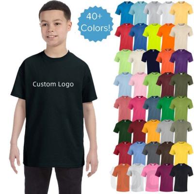 China Factory Directly Custom Anti-Shrink Logo Screen Printing Kids T-shirt 100% Cotton for sale