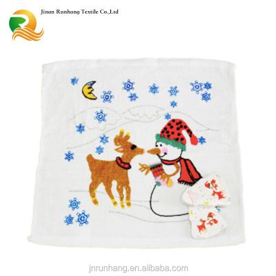 China QUICK DRY Custom Print Compressed Christmas Gift Magic Towel for sale