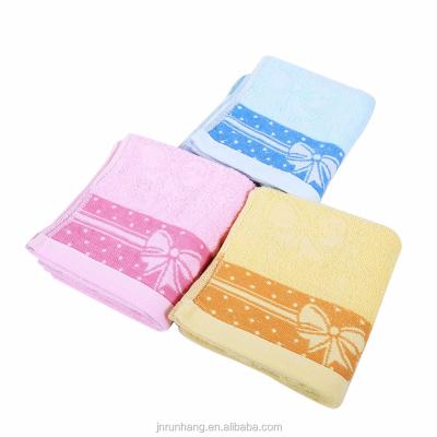 China Hot Selling Dobby Velvet Cotton Soft Face Towel QUICK DRY for sale