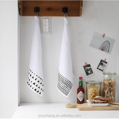 China Custom Printing QUICK DRY Cotton Velvet Kitchen Hand Towel for sale