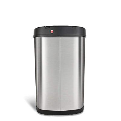 China Gesture Ninestars Automatic Household Control 13 Gallon Sensor Bins Stainless Steel Trash Cans Wholesale Waste Bin for sale