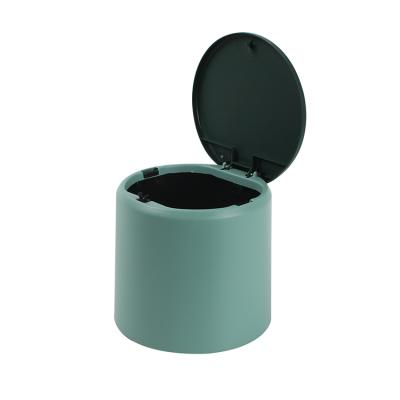 China High Quality Table Viable Flip Round Trash Bin for sale